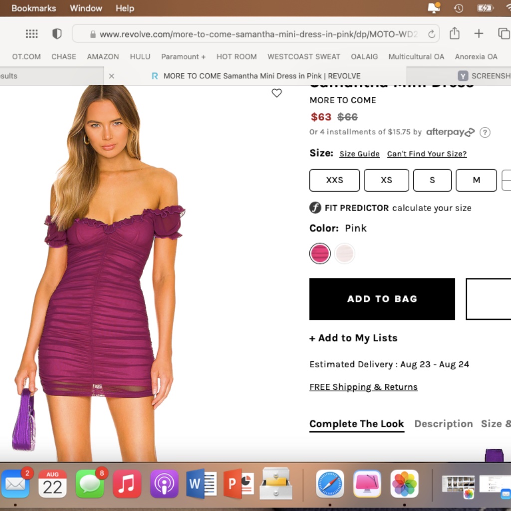 Pink Ruffled Minidress (New From Revolve)